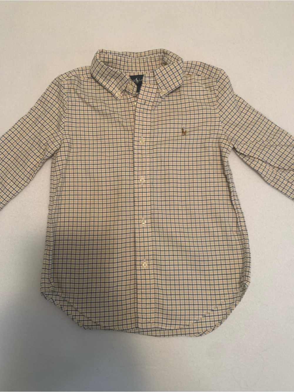 Polo Ralph Lauren Little Boys sz 5 Tattersall Check Long-Sleeve Button-Down Shir